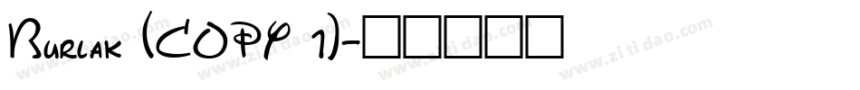 Burlak (COPY 1)字体转换